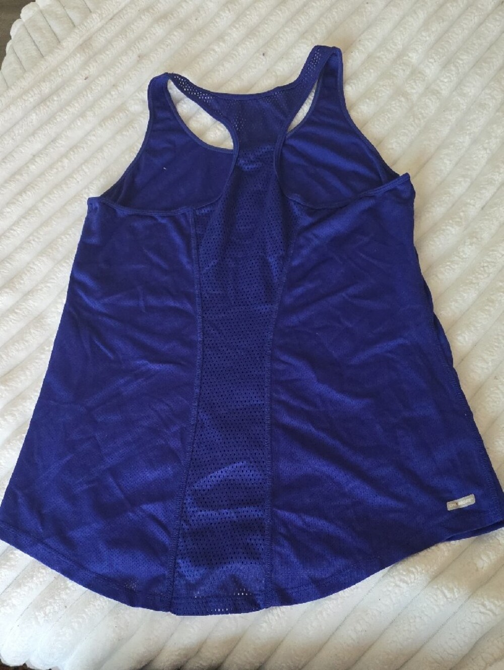 Women’s Racerback Tank Top - Deep Blue - Picture 2 of 2